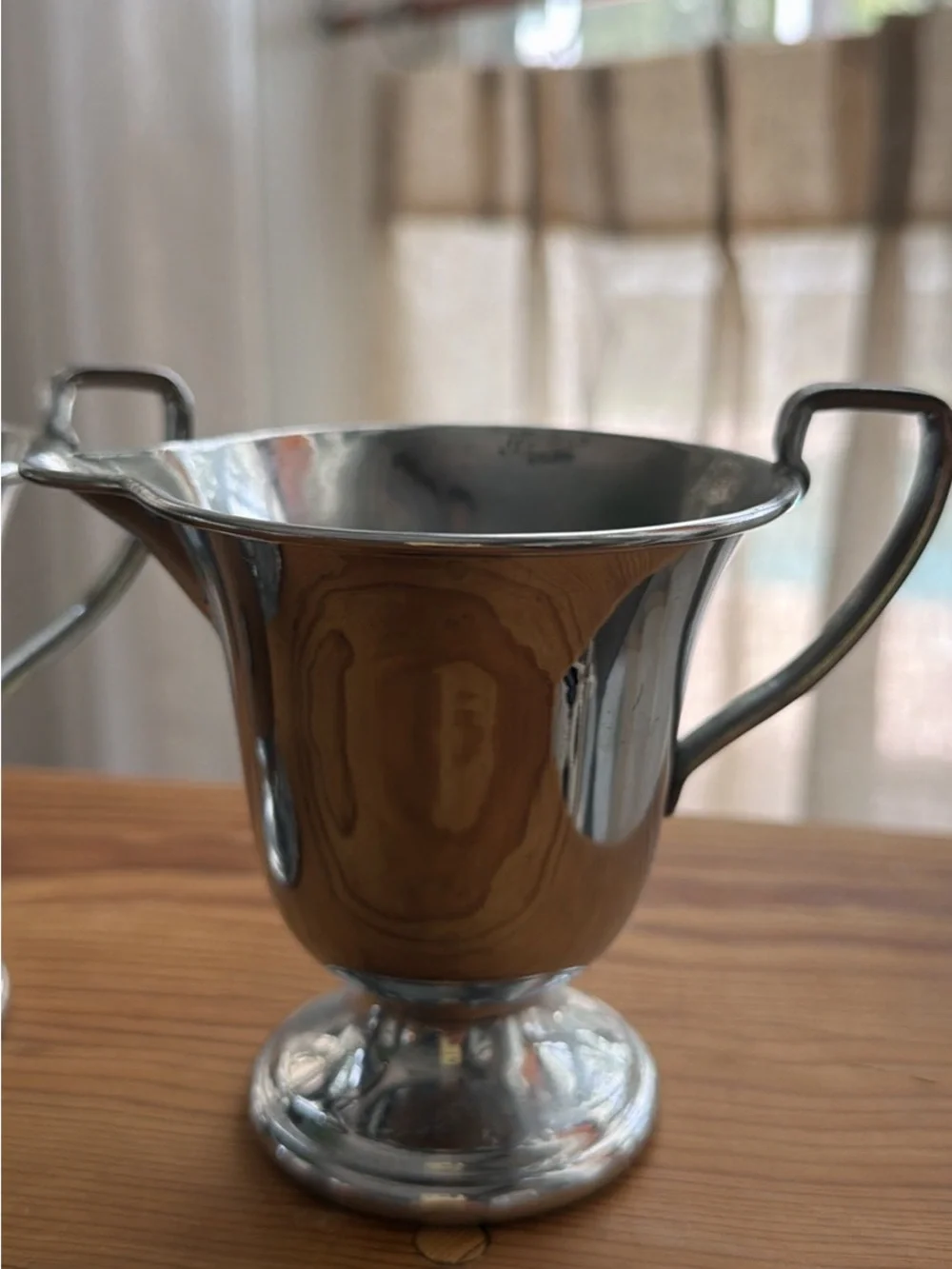 x2 Vintage Farberware New York 1960's Stainless Steel Creamer/Sugar Bowl Goblets